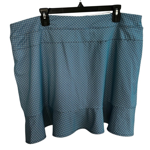 Lady Hagen Overlap Ruffle Golf Skort XXL Blue Built-In Shorts Tennis Activewear - Picture 5 of 8